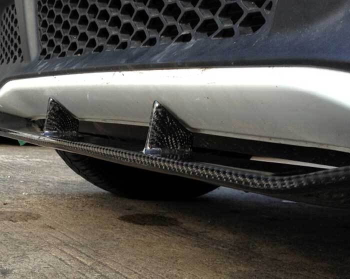 Real Carbon Fiber front bumper Spoiler Protector Trim for BENZ Smart FORTWO 451