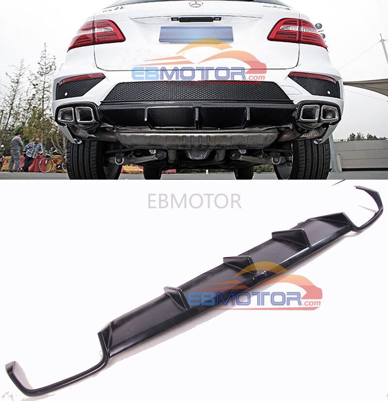 UNPAINT Fiber Glass Primer Rear Diffuser Spoiler For Mercedes Benz W166 ML63