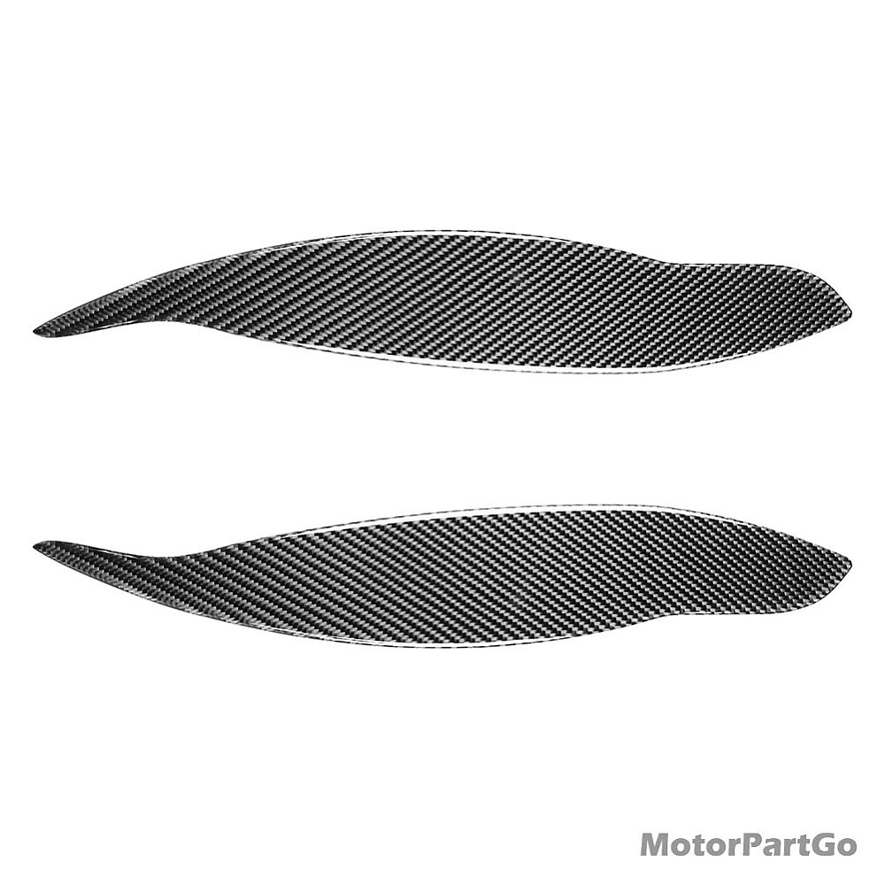 Real Carbon Fiber Head light Eyelid Eyebrow Cover Trim 1pair for Honda Civic EK9 1999-2000 T178