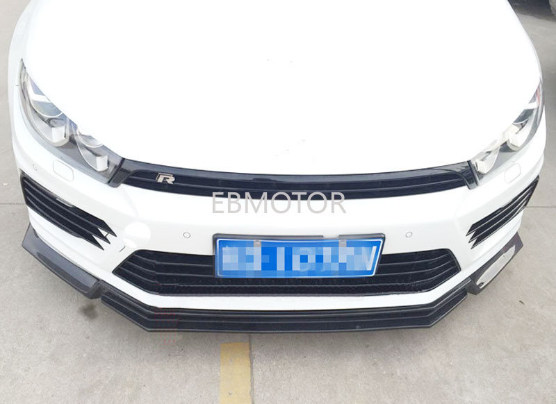 UNPAINTED FRONT LIP SPOILER FOR VW SCIROCCO Rline BUMPER 2015-2017