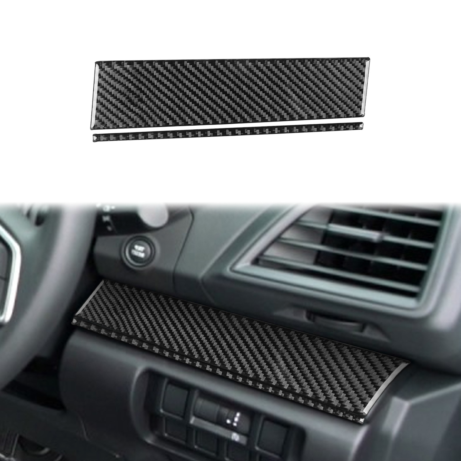Carbon Fiber Driver Dashboard Cover For Subaru Impreza XV Crosstrek 2017-22 RHD