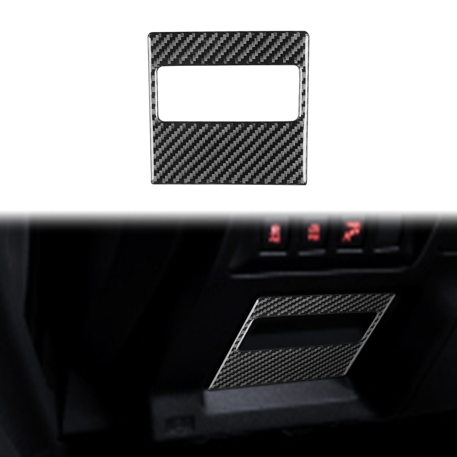 Real Carbon Fiber Driver Handle Trim For Subaru Impreza XV Crosstrek 2017-2022