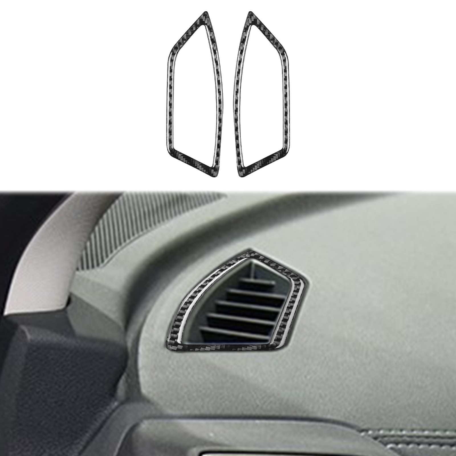 Real Carbon Fiber Interior Air Vent Cover For Subaru Impreza XV Crosstrek 17-22