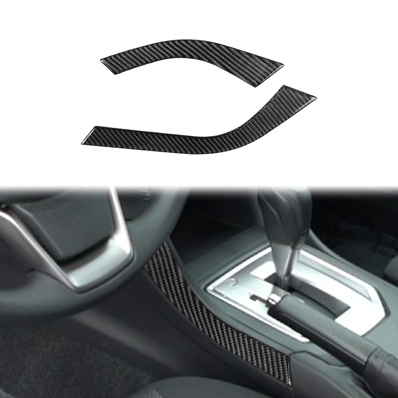 Real Carbon Fiber Gear Shift Side Cover For Subaru Impreza XV Crosstrek 2017-22
