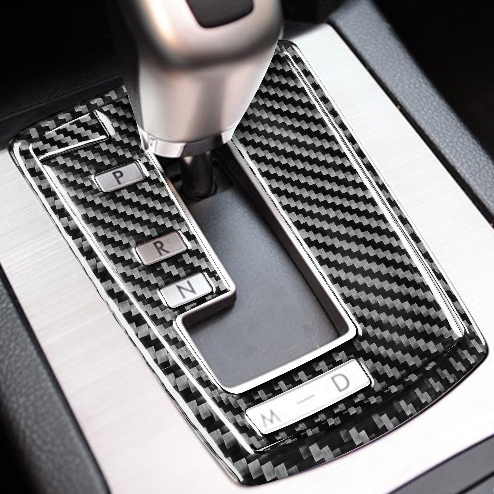 Carbon Fiber Console Gear Shift Panel Trim For Subaru Legacy Outback 10-14 LHD
