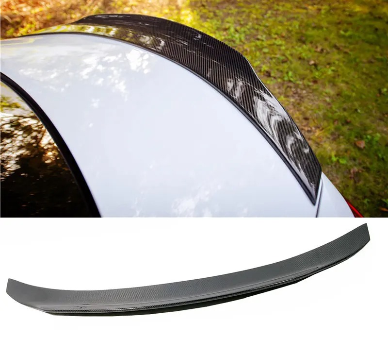 GTX Real Carbon Fiber Trunk Spoiler For Benz W205 C Class C63 2015UP M129