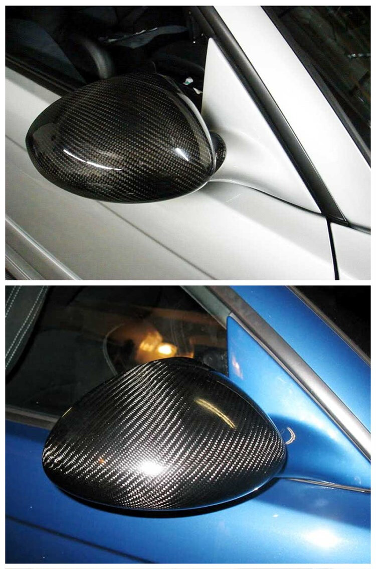 Real Carbon Fiber Mirror Cover CAPS 1 PAIR for BMW 3 SERIES E46 M3 2000-2006