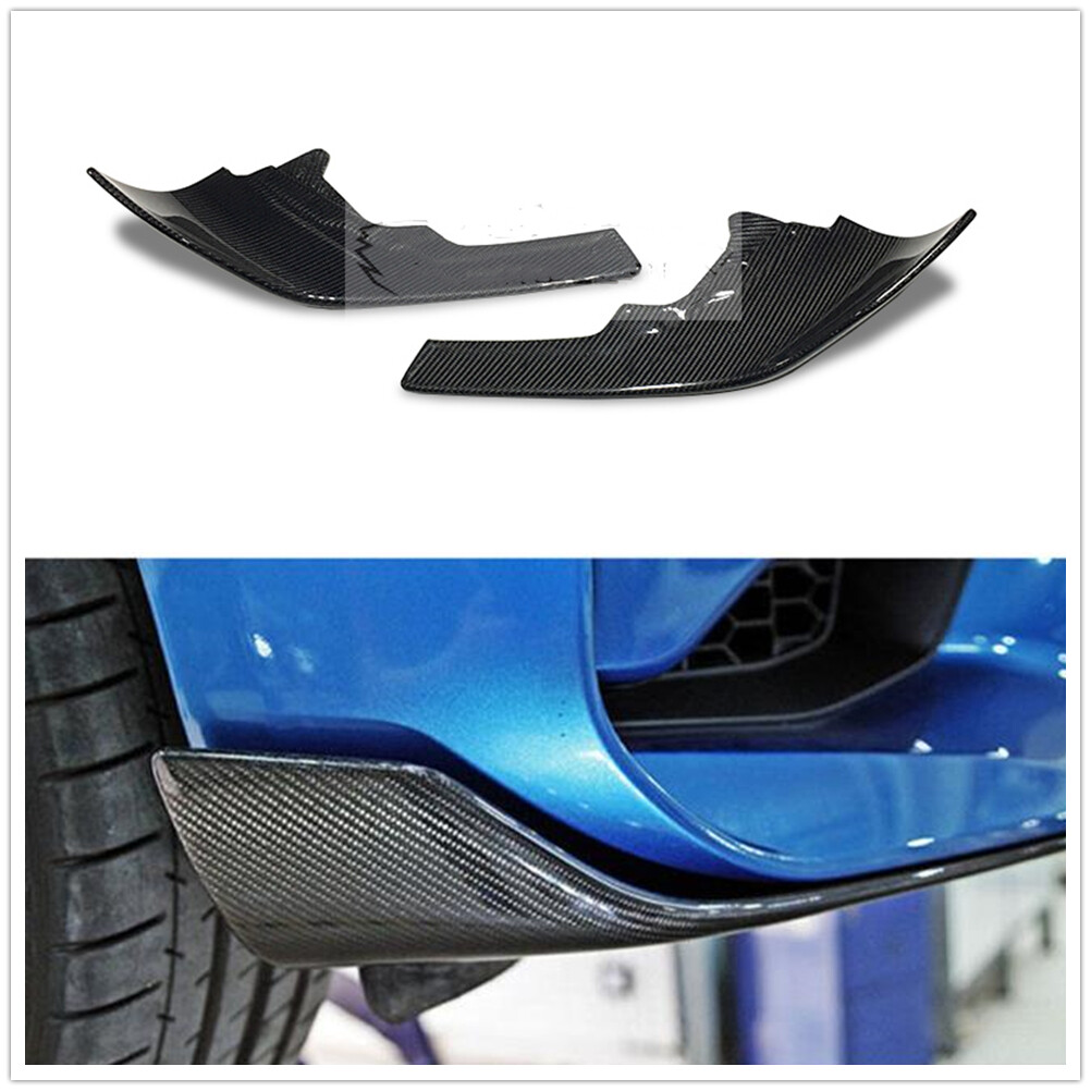 Real Carbon Fiber Front lip Splitter Spoiler 1pair for BMW 2 Series F87 M2 16-18