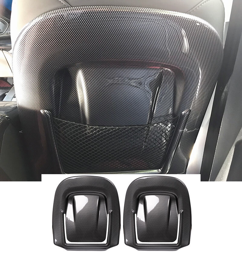 Real Carbon fiber Seat Covers Shells 2Pcs 1Pair for AUDI A4 A5 Q5 2018-2023