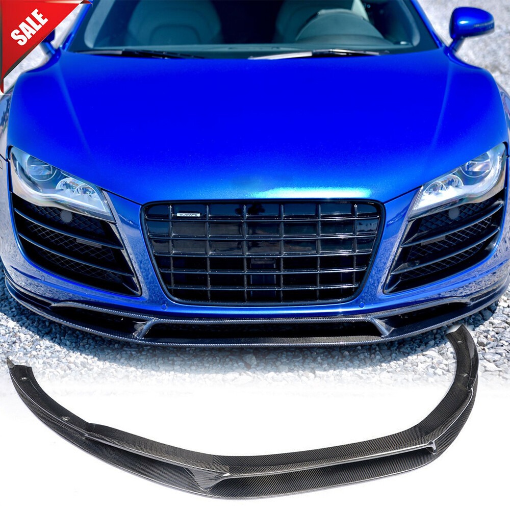 Real Carbon Fiber Front Bumper Lip Spoiler Chin For Audi R8 GT V8 V10 2008-2015