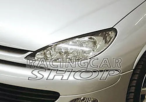 UNPAINTED EYELID EYEBROW EYELIDS EYEBROW 1PAIR for PEUGEOT 206 T058EF