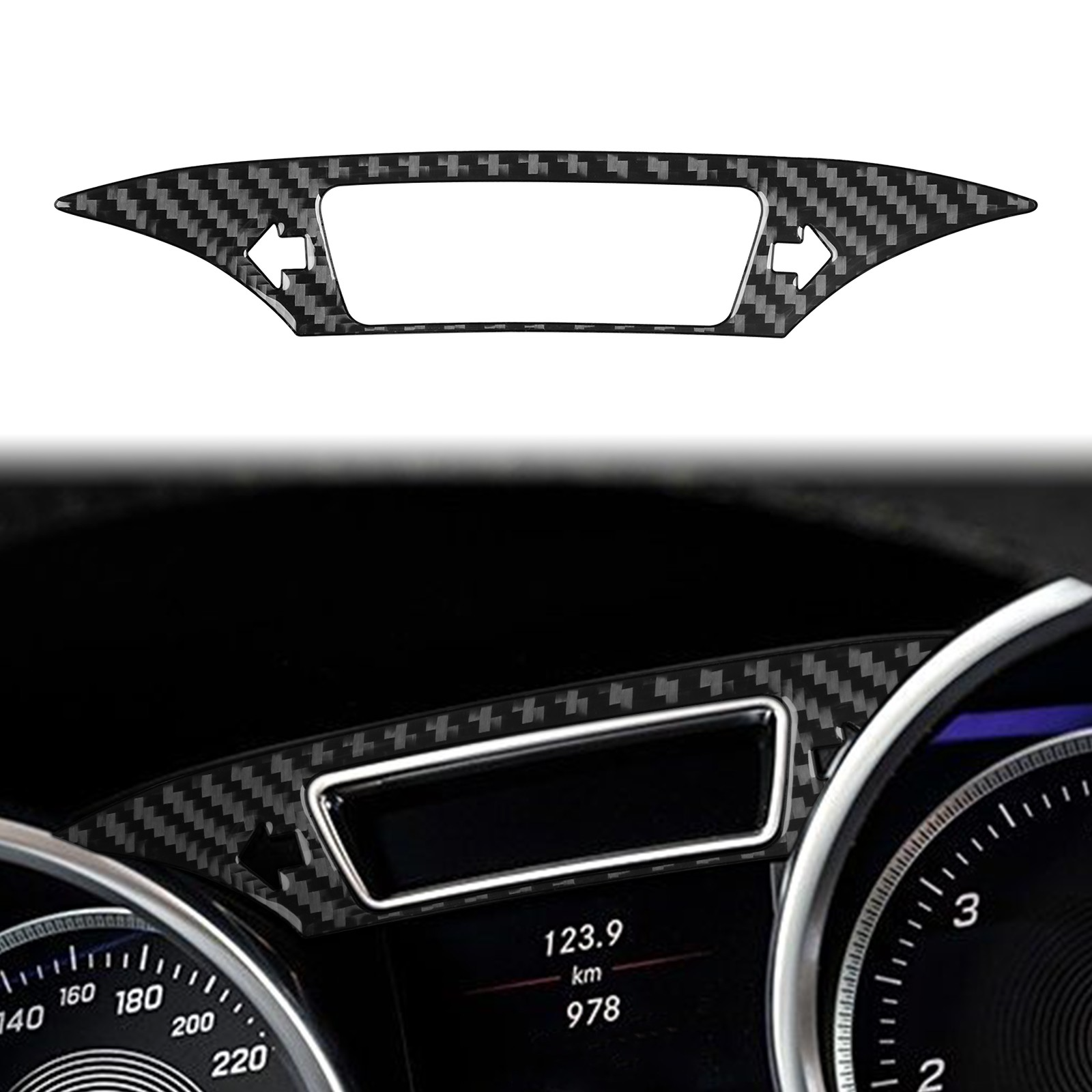 Real Carbon fiber Interior Speedometer Cover Trim For Mercedes-Benz G-Class W463