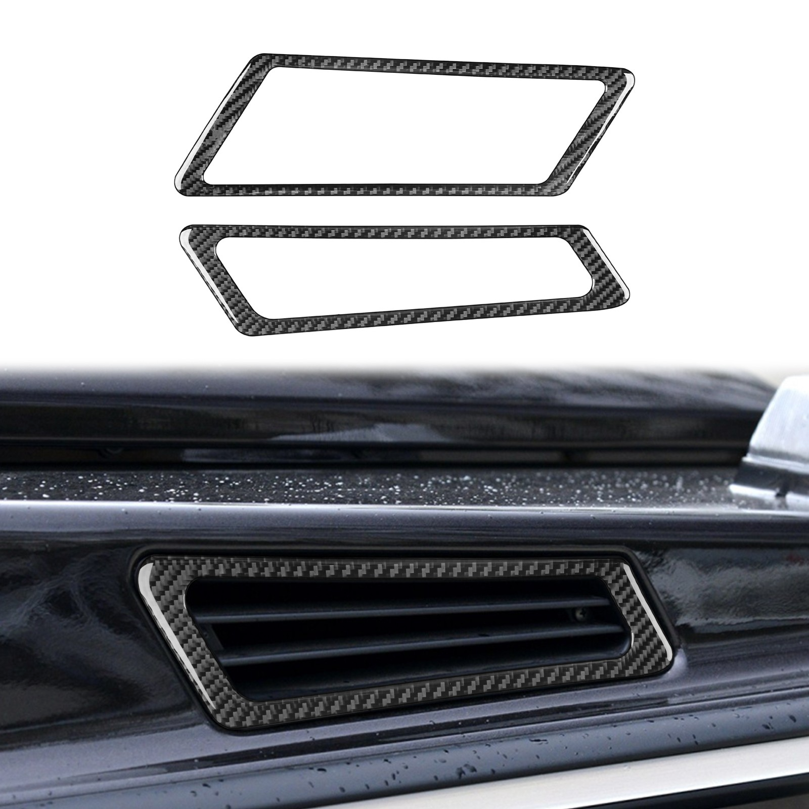 Real Carbon Fiber Car Side Air Vents Fender Trim cover For Benz G-Class W463 G63
