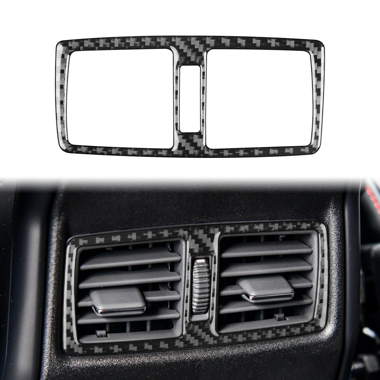 Real Carbon Fiber Rear Air Vent Outlet Cover Trim For Benz GClass W463 G63 13-18