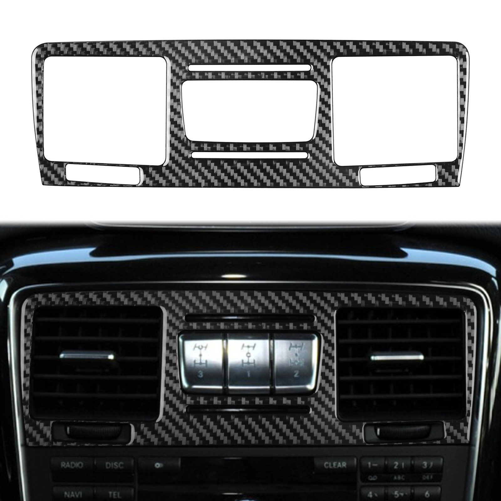 Carbon Fiber Center Air Vent Outlet Cover Trim For Benz G-Class G63 W463 13-18