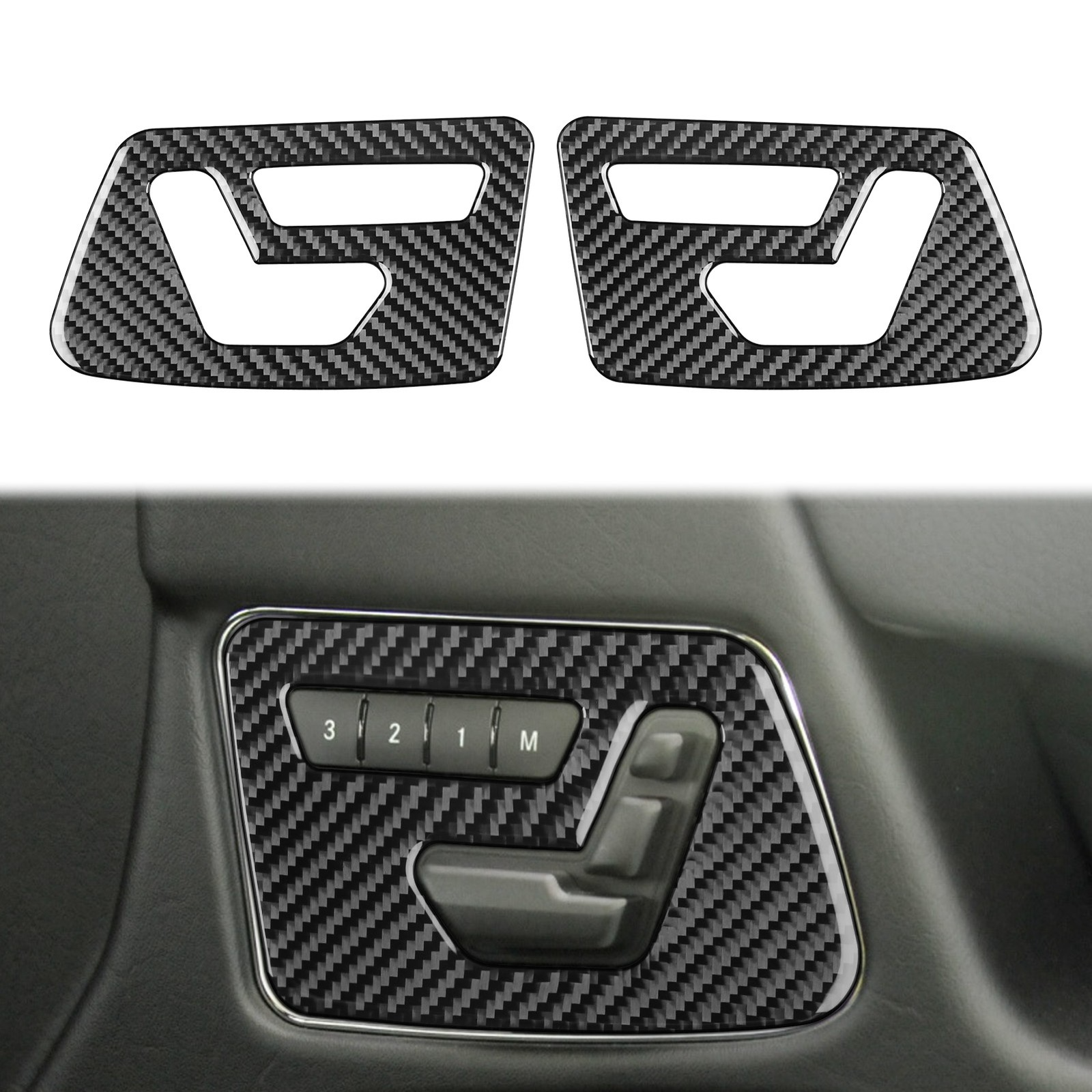 Carbon Fiber Side Seat Adjustment Panel Cover For Mercedes-Benz G-class W463 G63