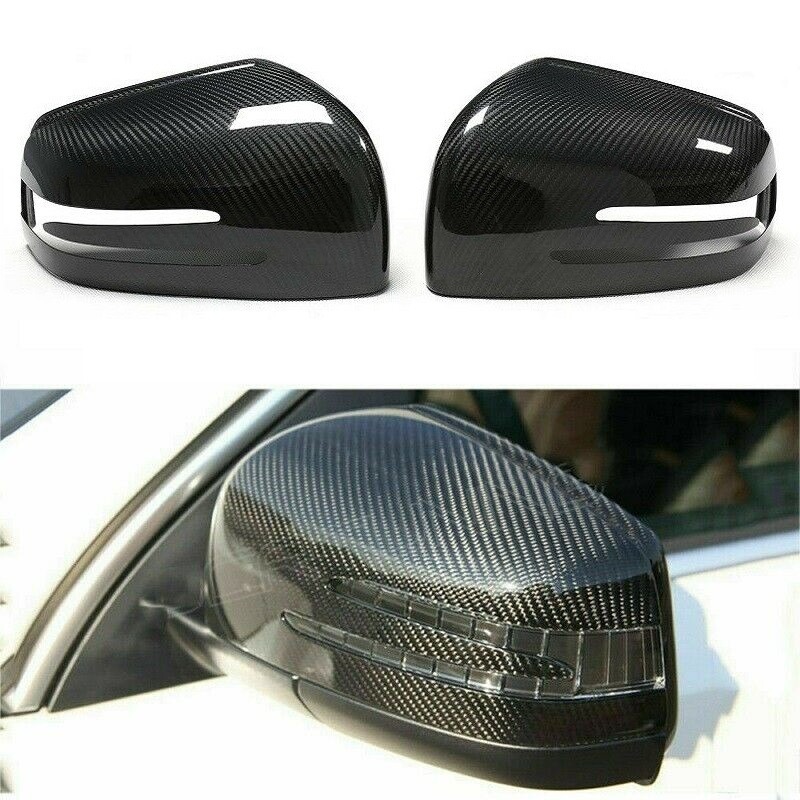 Real Carbon Fiber Side View Mirror Covers for Mercedes Benz W463 G500 W166 ML350