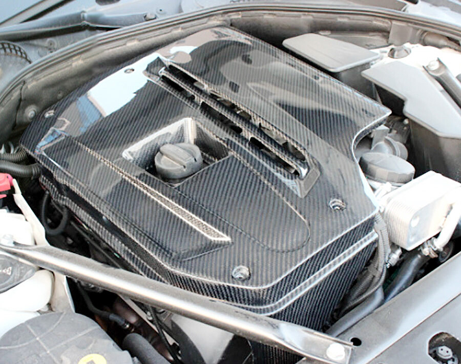 Real Carbon Fiber Hood Air Inlet Box Housing Engine Cover For BMW F10 5-Series